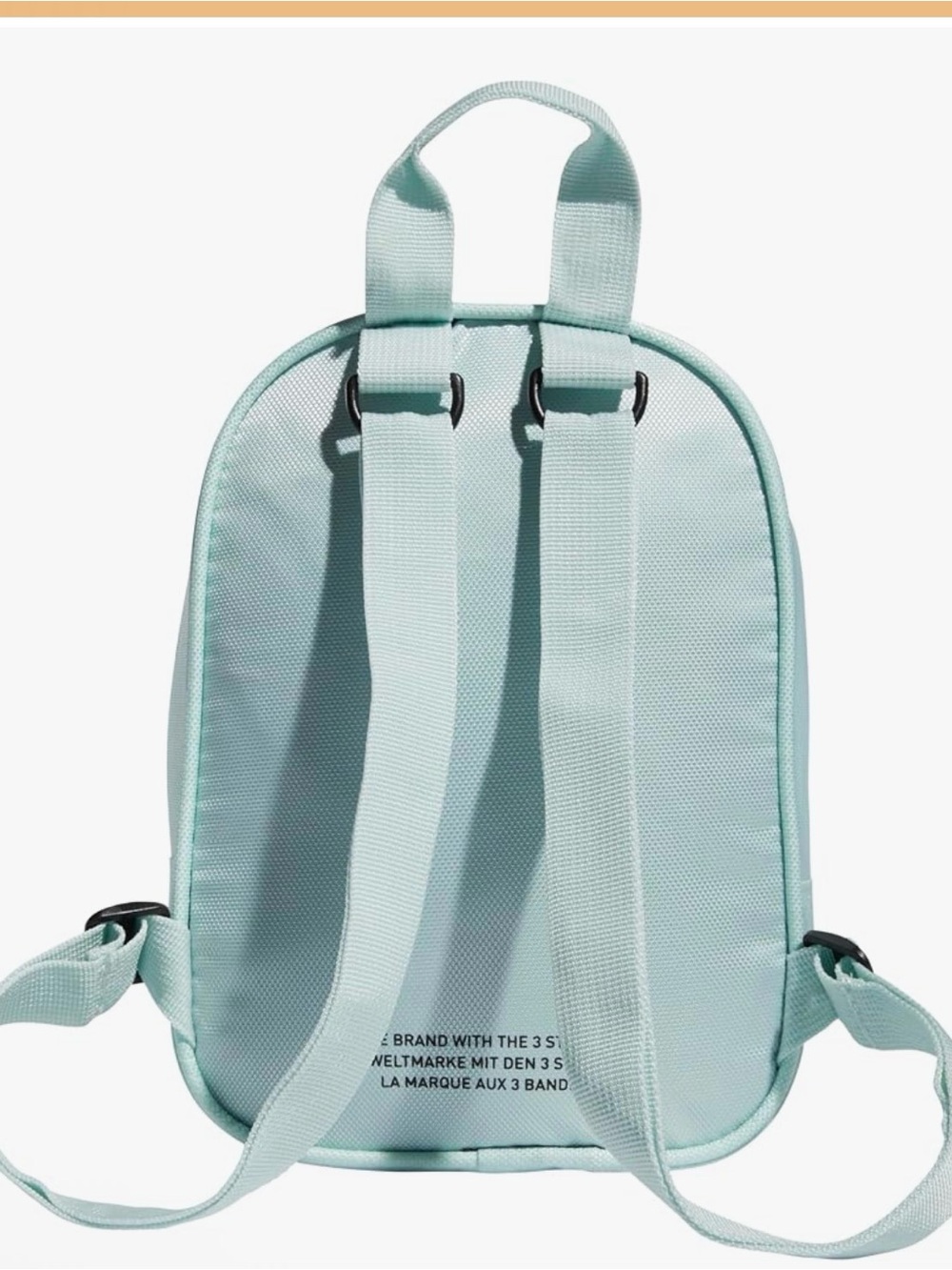 adidas Mini Santiago Backpack, Ice Mint w Black Logo, new w o tags - Picture 2 of 9